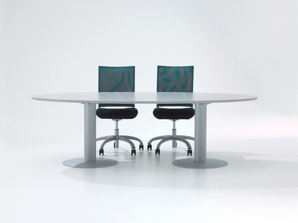 Visual Pedestal Meeting Table