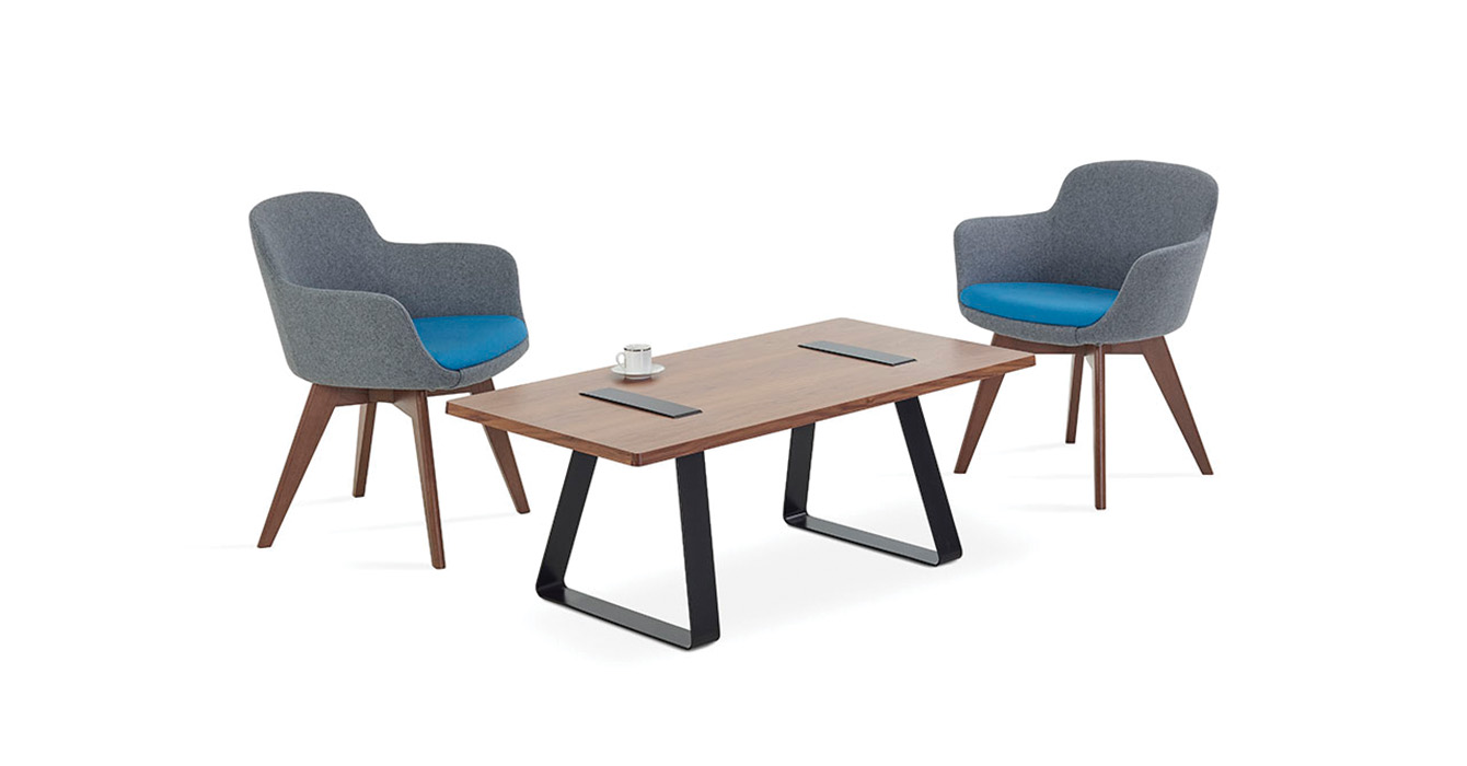 Ribbon Coffee Table Black 1 With Coffee Cup With Shadows